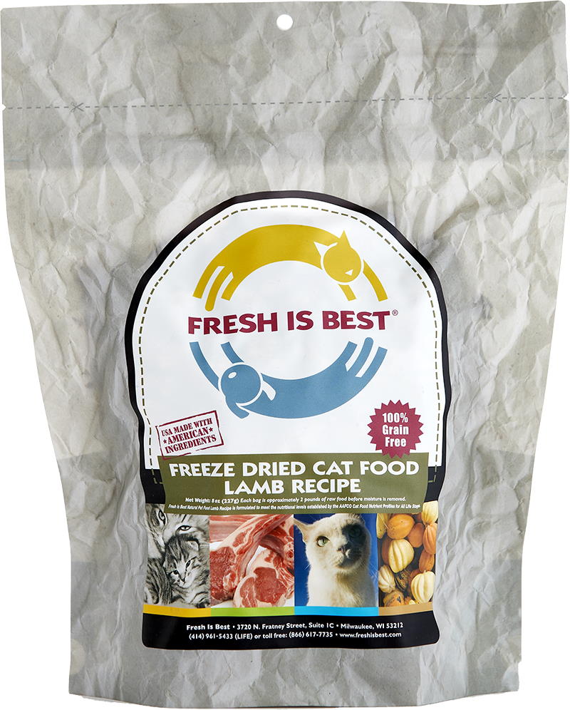 Fresh is Best Freeze Dried Cat Food Delivery Lamb Flavor