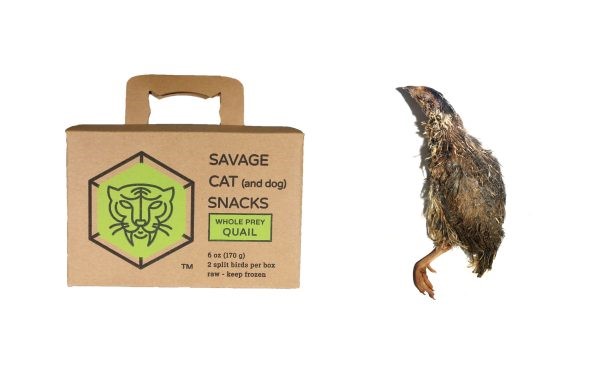 Savage Cat Food Delivery box with Quail