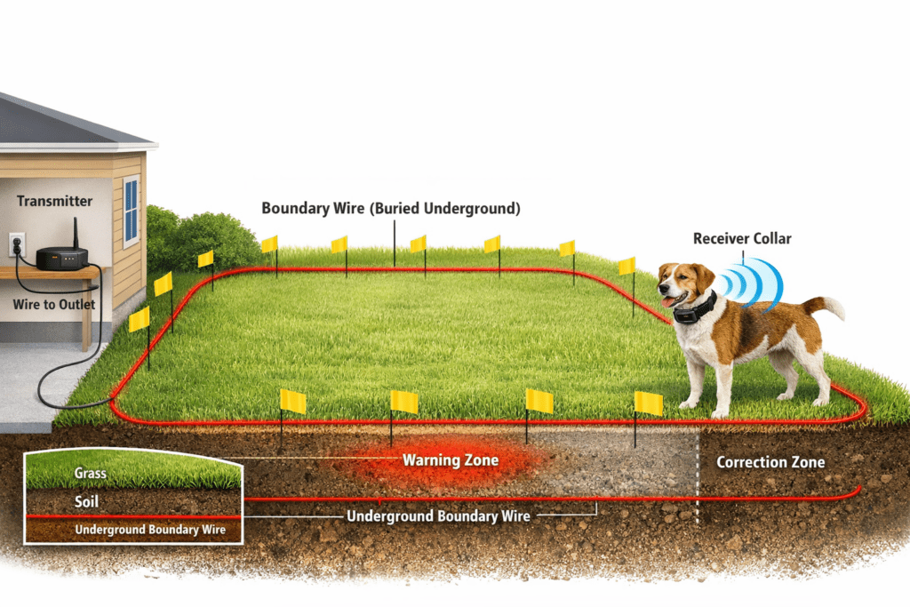 electric dog fence underground barrier
