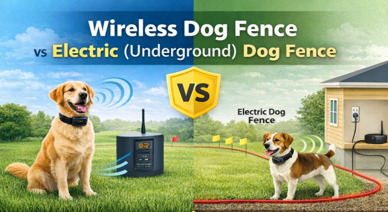 wireless dog fence versus electric dog fence