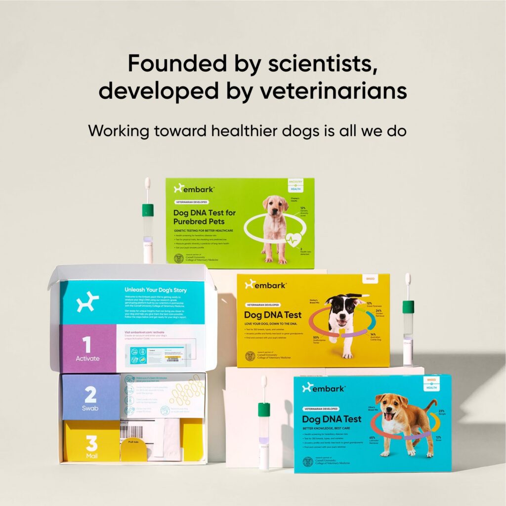 Embark Dog DNA test Kit options breed or health