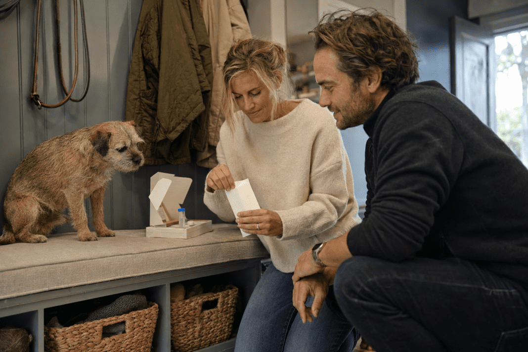 couple does dog DNA test on their rescue dog