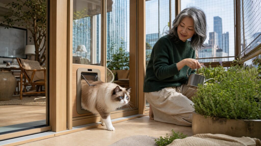 ragdoll cat door rfid versus microchip access