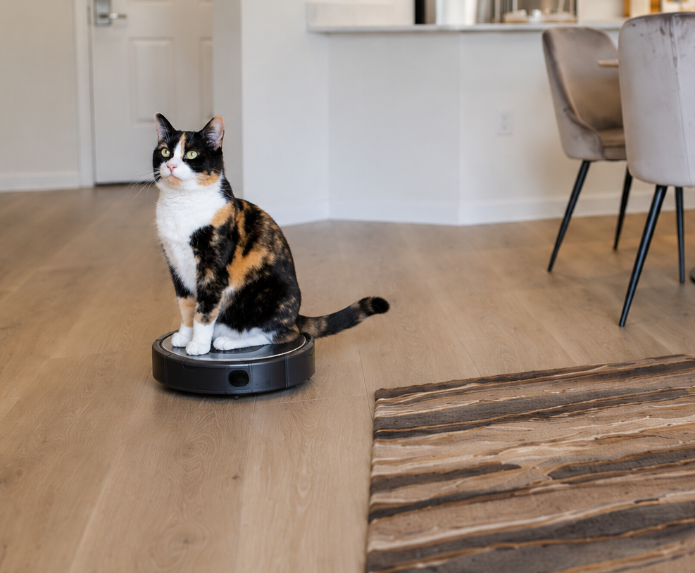 My Cat Rode Roomba Like a Tiny UFO and Somehow the Floor Got Cleaner