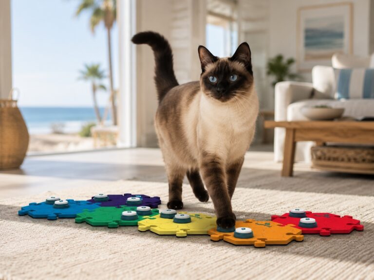 can this Siamese cat use pet talking buttons