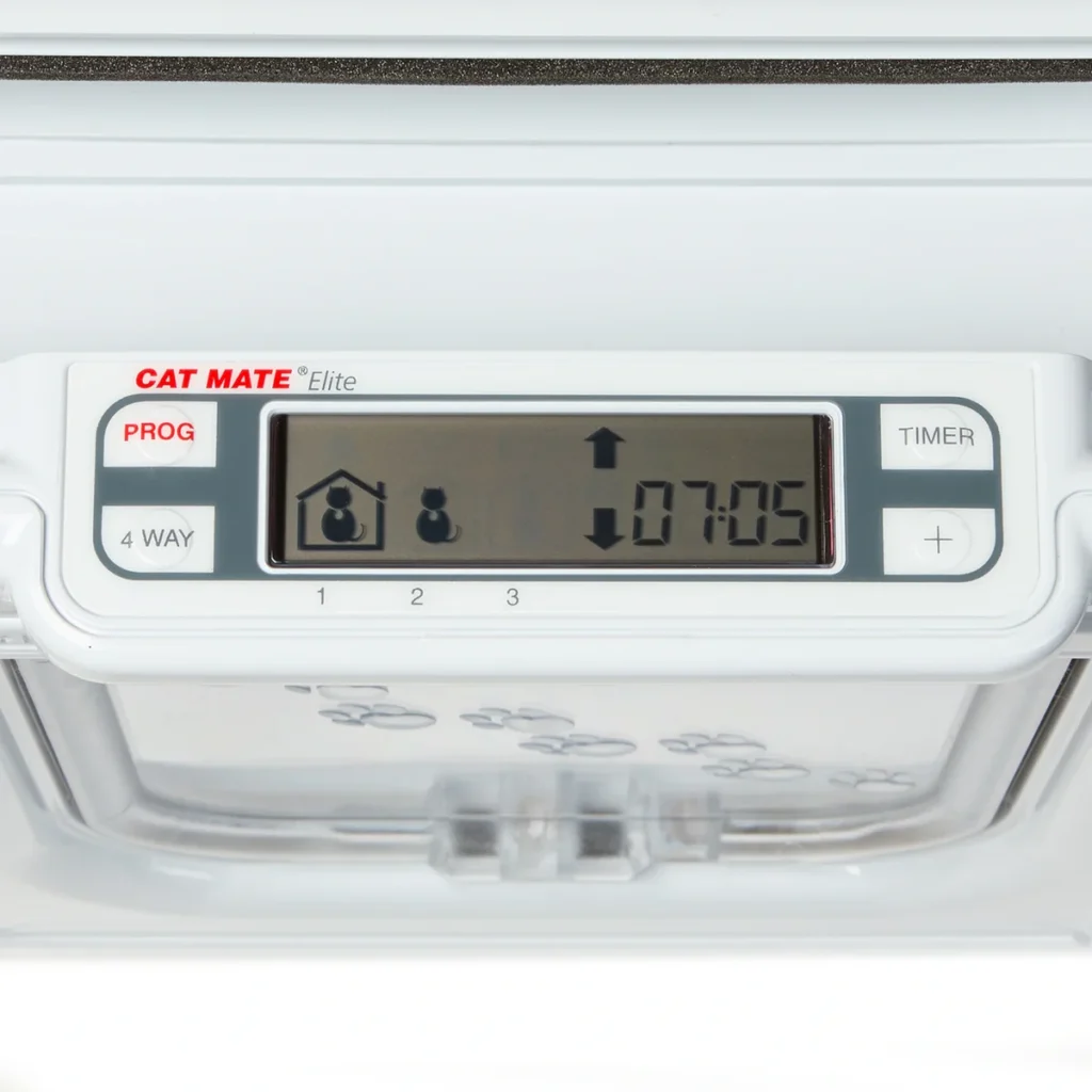 Cat Mate Elite Microchip Cat Flap controls