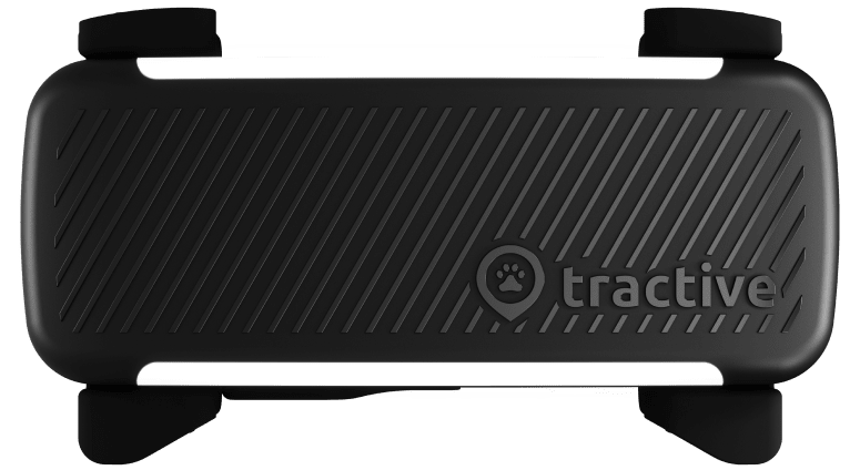 tractive gps dog tracker for small dogs black device