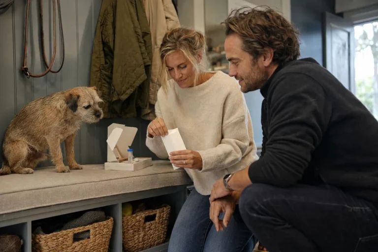 couple does dog DNA test on their rescue dog