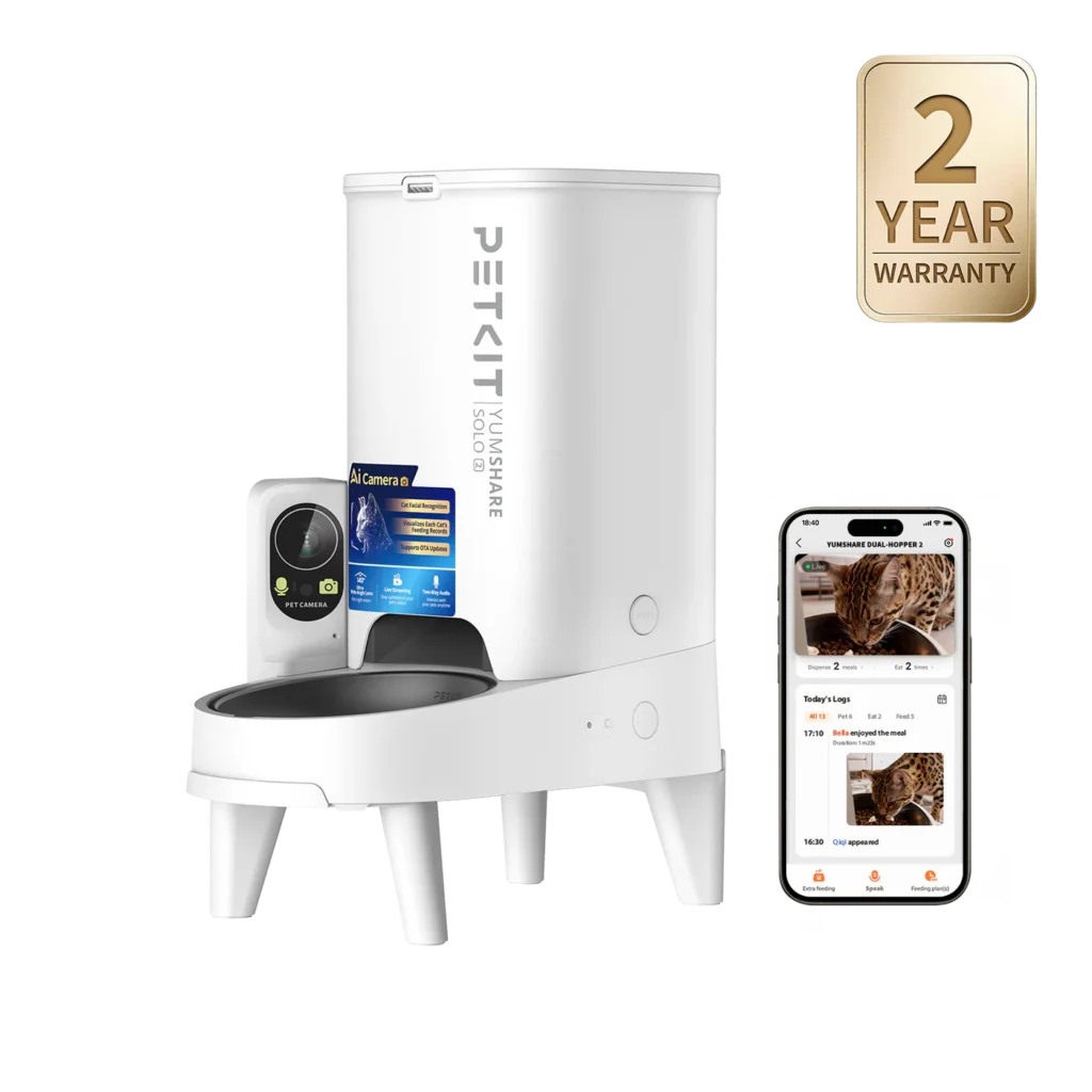 Petkit Solo 2 food dispenser with camera and app