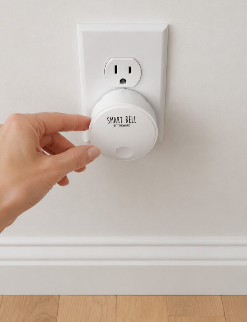 the potty button for dogs just plugs in